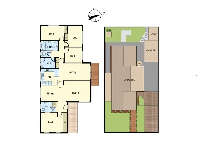 Floorplan of Homely house listing, 19 Denton Drive, Endeavour Hills VIC 3802
