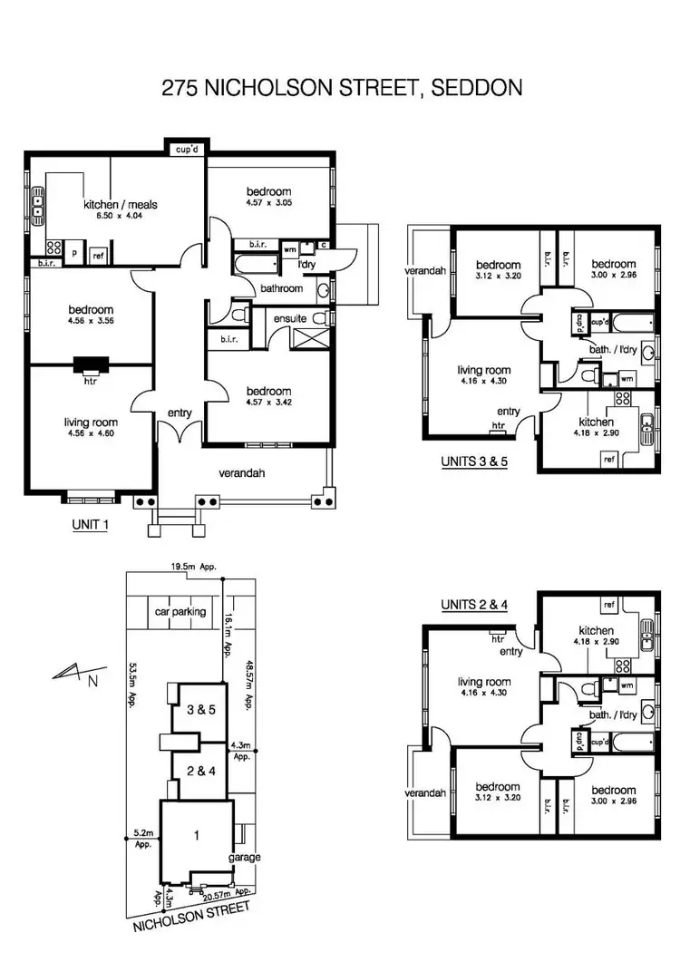 Floorplan of Homely block of units listing, 275 Nicholson Street, Seddon VIC 3011