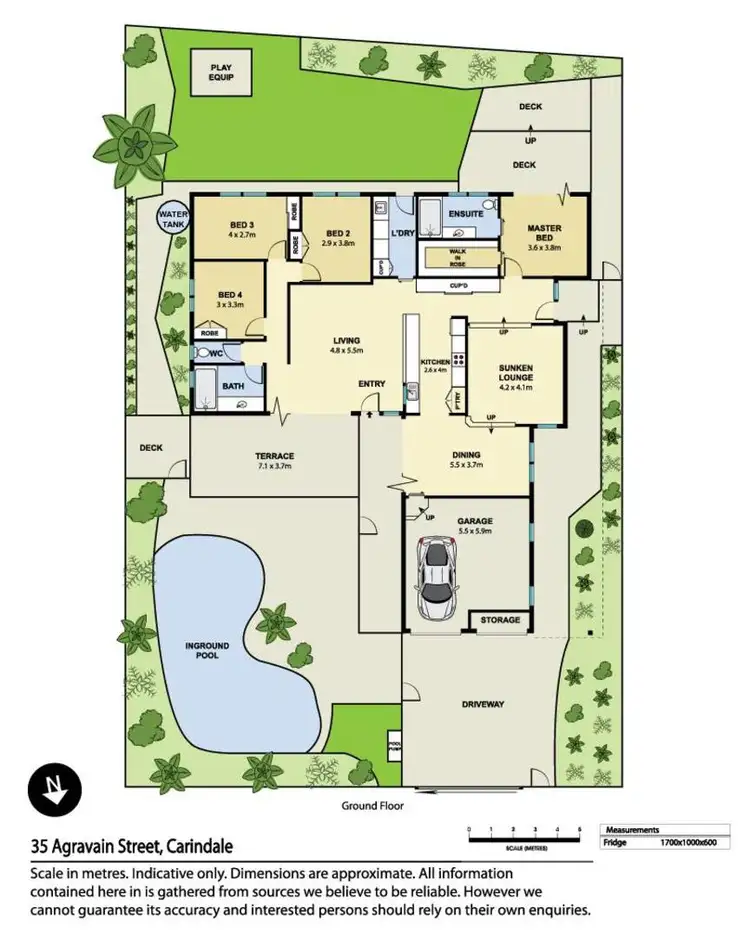 Floorplan of Homely house listing, 35 Agravain Street, Carindale QLD 4152