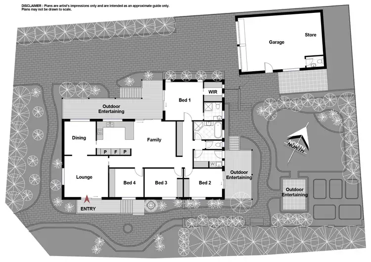 Floorplan of Homely house listing, 75 Kingscote Crescent, Bonython ACT 2905