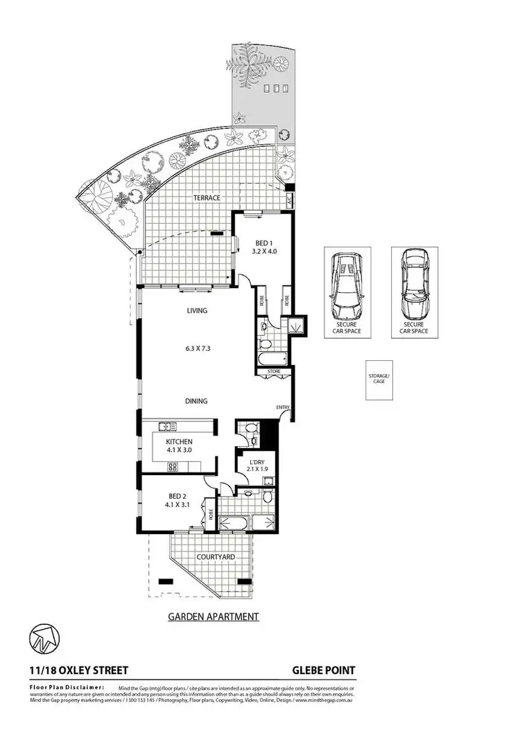 Floorplan of Homely apartment listing, 11/18 Oxley Street, Glebe NSW 2037