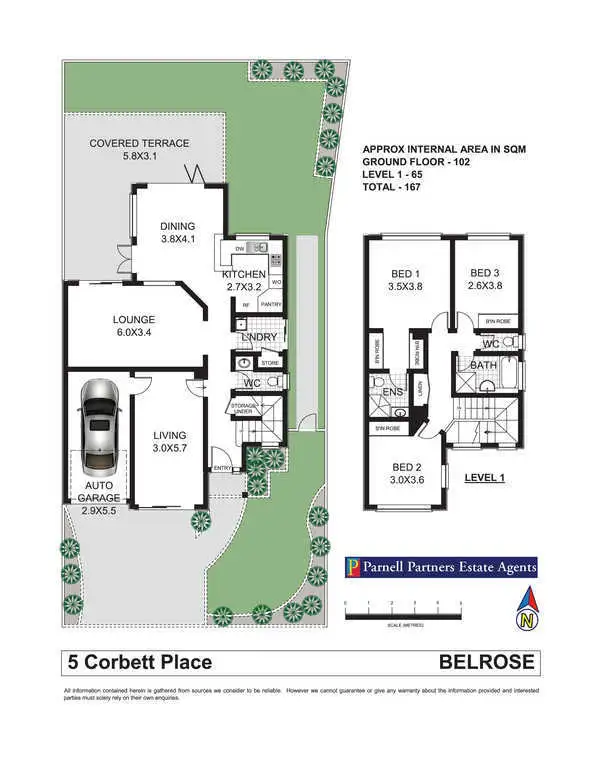 Floorplan of Homely house listing, 5 Corbett Place, Belrose NSW 2085