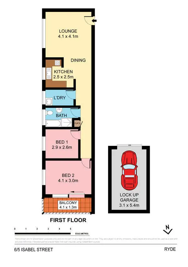 Floorplan of Homely apartment listing, 6/5 Isabel Street, Ryde NSW 2112