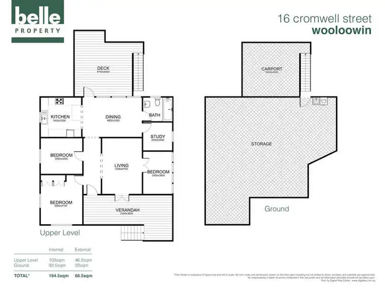 Floorplan of Homely house listing, 16 Cromwell Street, Wooloowin QLD 4030