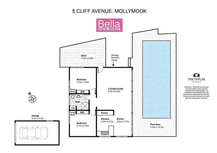 Floorplan of Homely house listing, 5 Cliff Avenue, Mollymook Beach NSW 2539