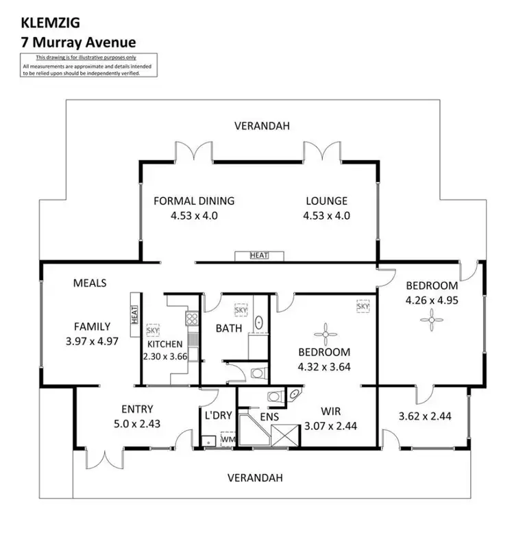 Floorplan of Homely house listing, 7 Murray Avenue, Klemzig SA 5087