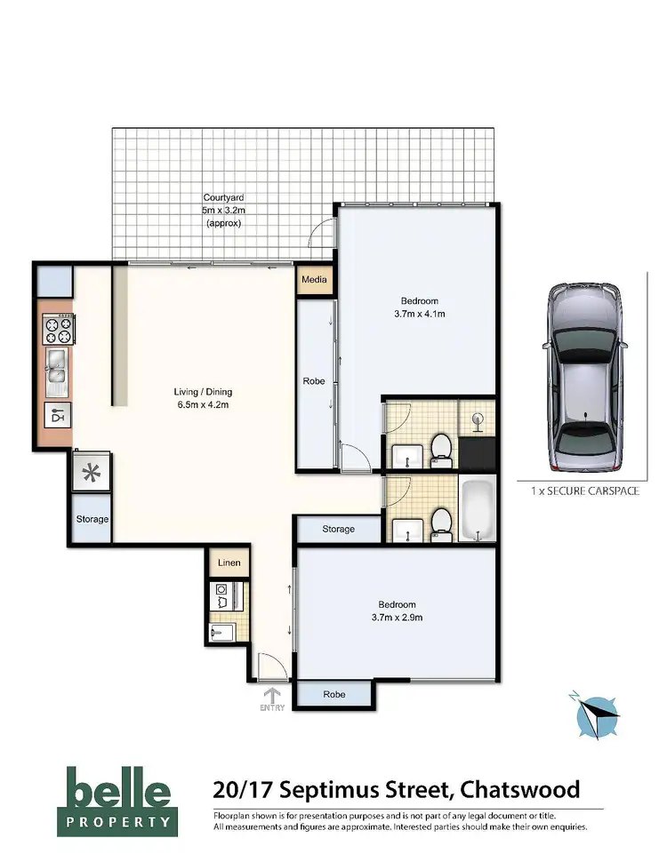 Floorplan of Homely unit listing, 20/17 Septimus Street, Chatswood NSW 2067