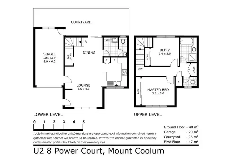 Floorplan of Homely unit listing, 2/8 Power Court, Mount Coolum QLD 4573