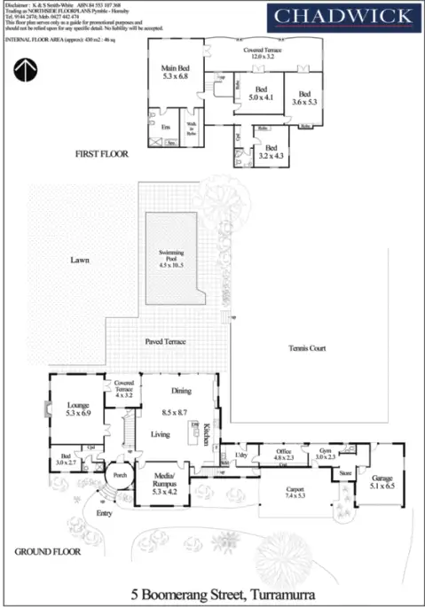 Floorplan of Homely house listing, 5 Boomerang Street, Turramurra NSW 2074