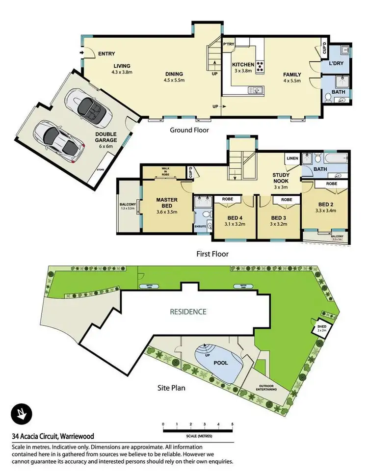 Floorplan of Homely house listing, 34 Acacia Circuit, Warriewood NSW 2102