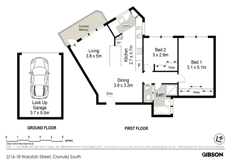 Floorplan of Homely apartment listing, 2/16-18 Waratah Street, Cronulla NSW 2230