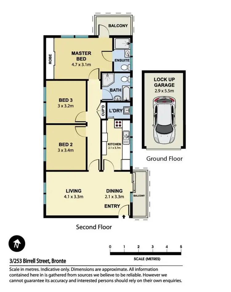 Floorplan of Homely apartment listing, Unit 3/253 Birrell Street, Bronte NSW 2024