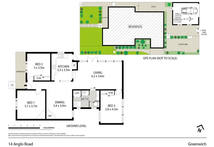 Floorplan of Homely house listing, 14 Anglo Road, Greenwich NSW 2065