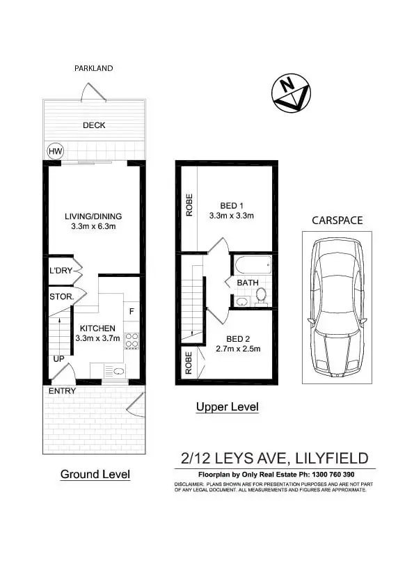 Floorplan of Homely townhouse listing, 2/12a Leys Avenue, Lilyfield NSW 2040