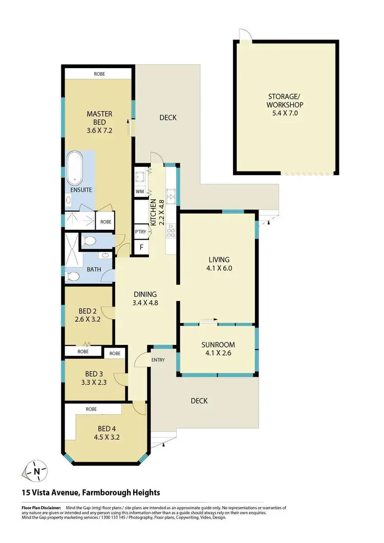 Floorplan of Homely house listing, 15 Vista Avenue, Farmborough Heights NSW 2526