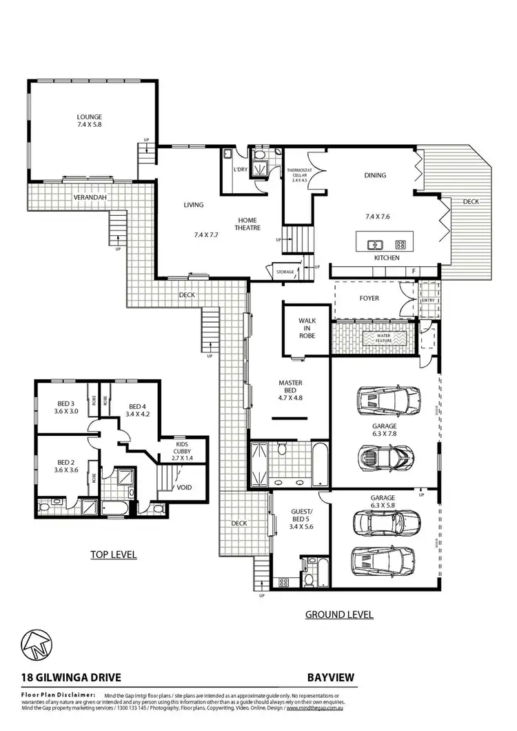 Floorplan of Homely house listing, 18 Gilwinga Drive, Bayview NSW 2104