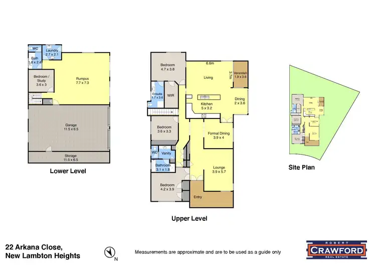 Floorplan of Homely house listing, 22 Arkana Close, New Lambton Heights NSW 2305