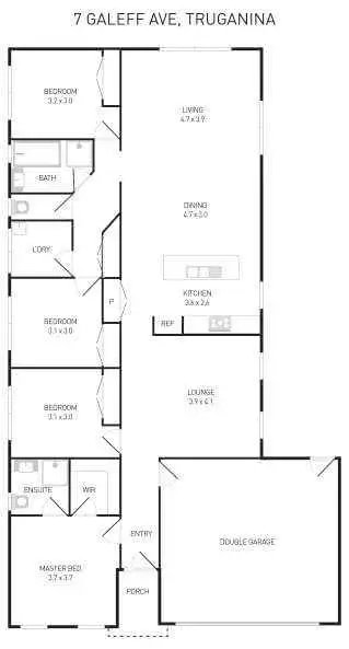 Floorplan of Homely house listing, 7 Galeff Avenue, Truganina VIC 3029