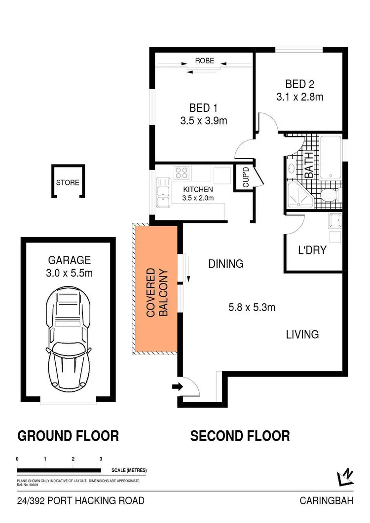 Floorplan of Homely apartment listing, 24/392 Port Hacking Road, Caringbah NSW 2229