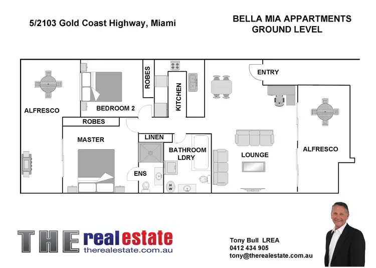 Floorplan of Homely apartment listing, 5/2103 Gold Coast Highway, Miami QLD 4220