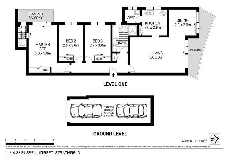 Floorplan of Homely apartment listing, 11/14-20 Russell Street, Strathfield NSW 2135