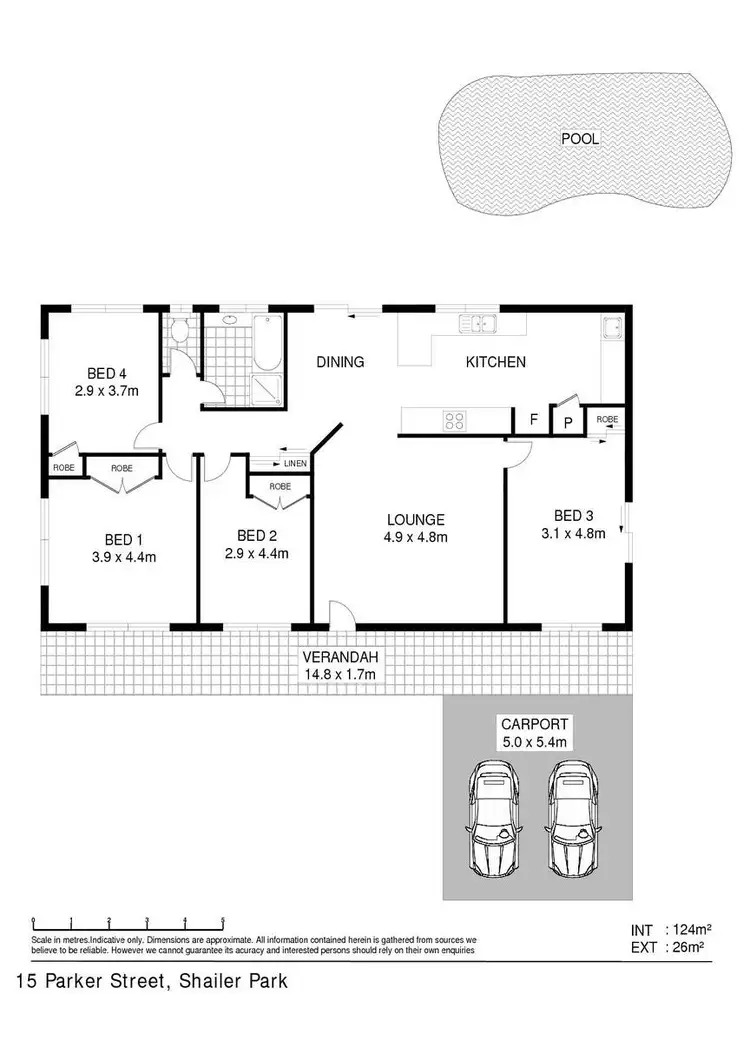 Floorplan of Homely house listing, 15 Parker Street, Shailer Park QLD 4128