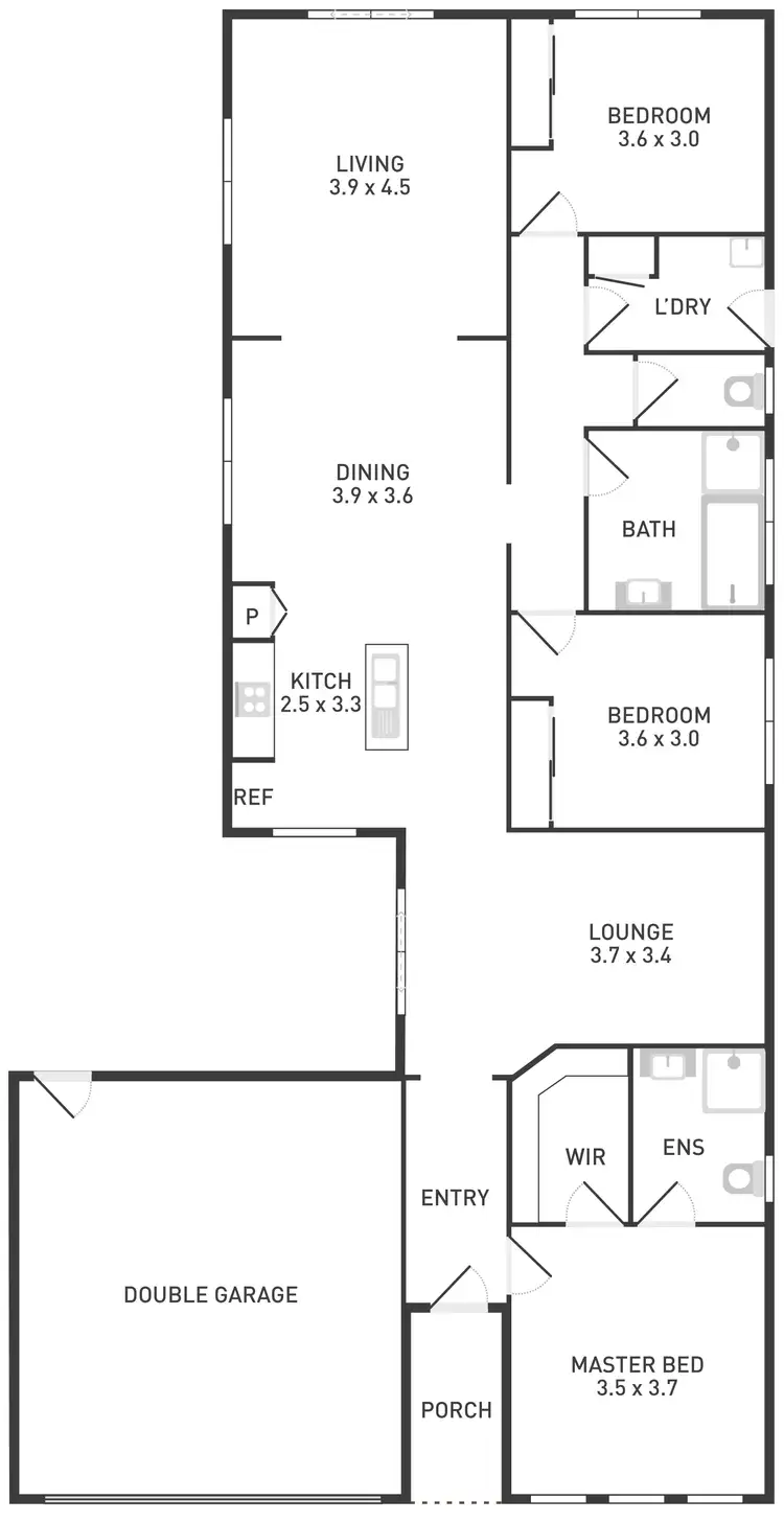 Floorplan of Homely house listing, 15 Inverell Parkway, Tarneit VIC 3029