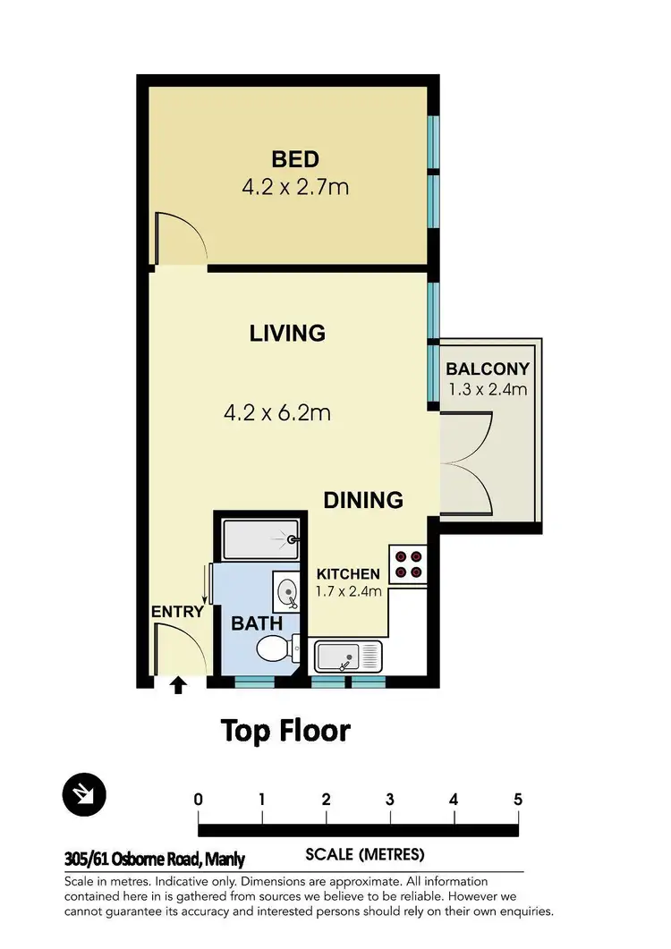Floorplan of Homely apartment listing, 305/61 Osborne Road, Manly NSW 2095