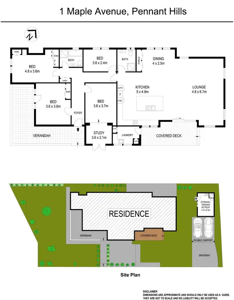 Floorplan of Homely house listing, 1 Maple Avenue, Pennant Hills NSW 2120