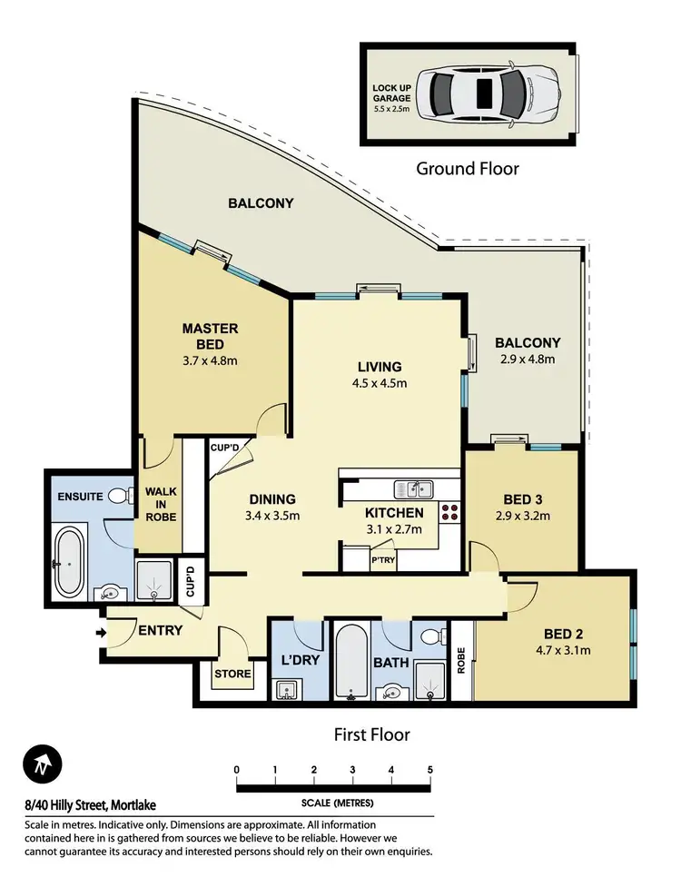 Floorplan of Homely apartment listing, 8/40 Hilly Street, Mortlake NSW 2137