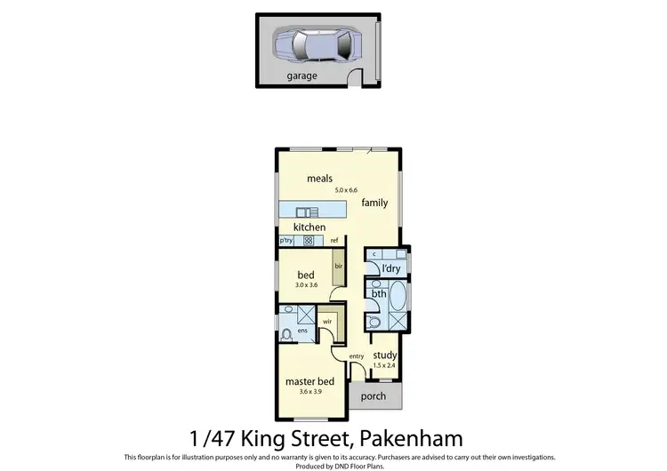 Floorplan of Homely townhouse listing, 9/47 King Street, Pakenham VIC 3810