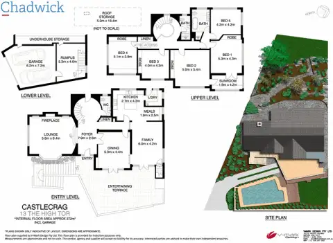 Floorplan of Homely house listing, 13 The High Tor, Castlecrag NSW 2068