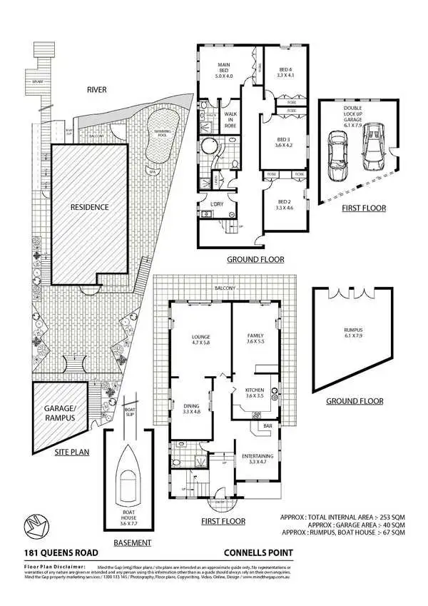 Floorplan of Homely house listing, 181 Queens Road Road, Connells Point NSW 2221