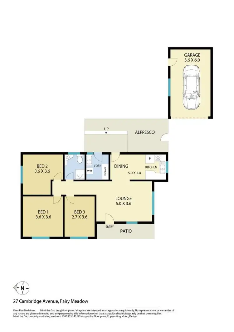 Floorplan of Homely house listing, 27 Cambridge Avenue, Fairy Meadow NSW 2519