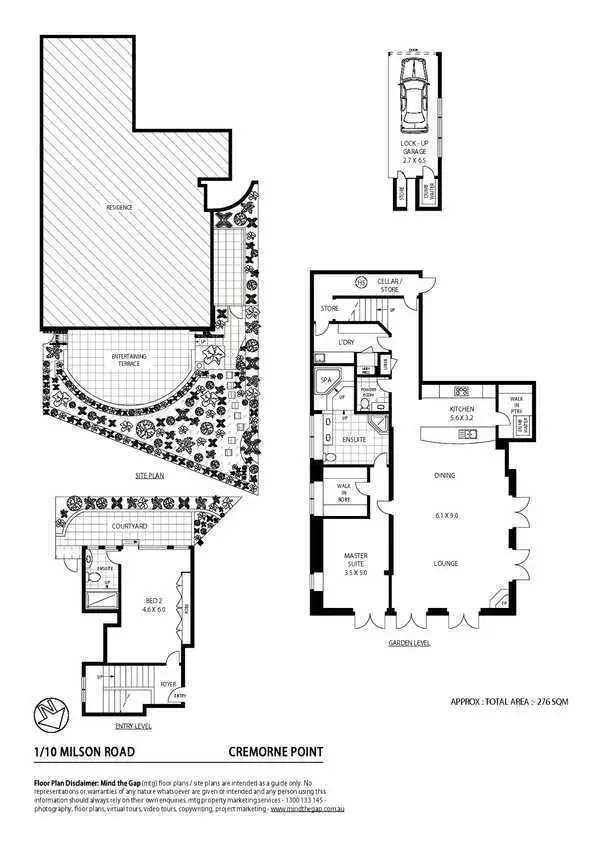 Floorplan of Homely apartment listing, 1/10 Milson Road, Cremorne Point NSW 2090