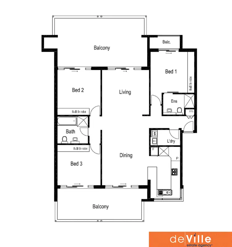 Floorplan of Homely apartment listing, 11/20-28 Tennyson Road, Concord NSW 2137