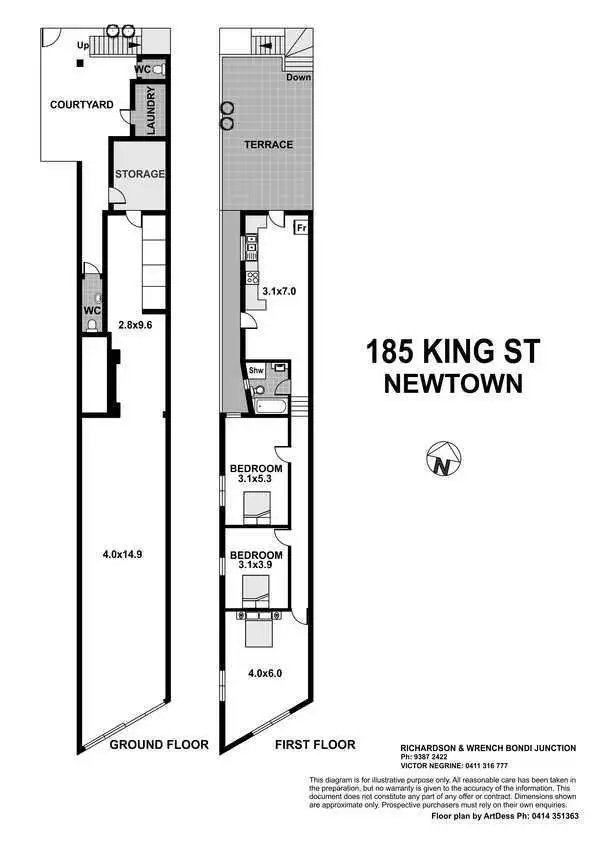 Floorplan of Homely house listing, 185 King Street, Newtown NSW 2042