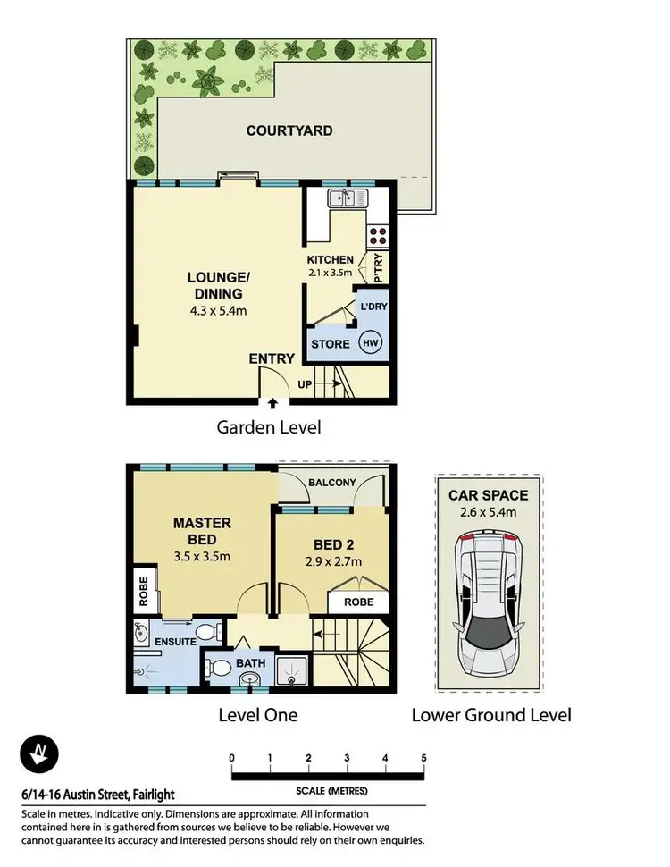 Floorplan of Homely townhouse listing, 6/14-16 Austin Street, Fairlight NSW 2094