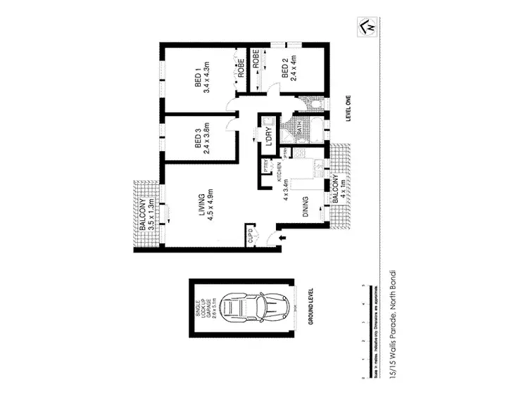 Floorplan of Homely unit listing, 15/15 Wallis Parade, North Bondi NSW 2026