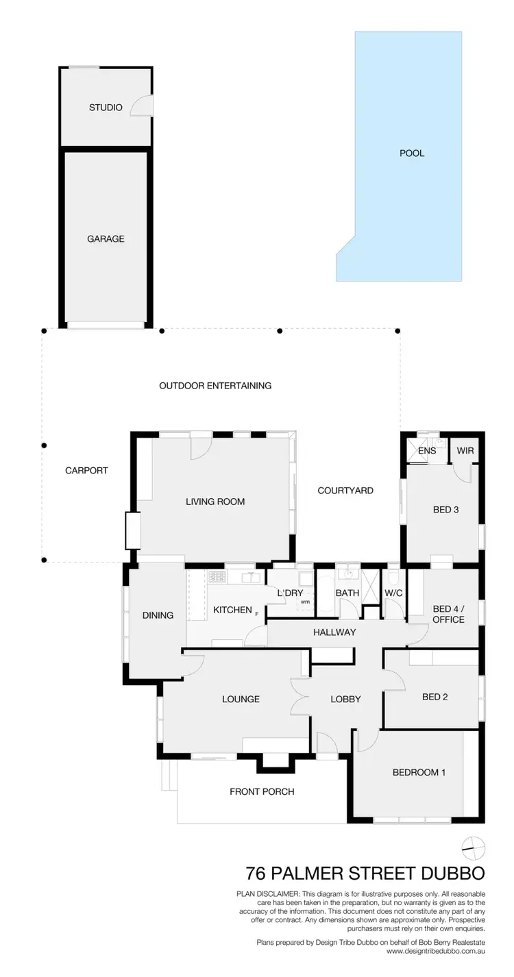 Floorplan of Homely house listing, 76 Palmer Street, Dubbo NSW 2830