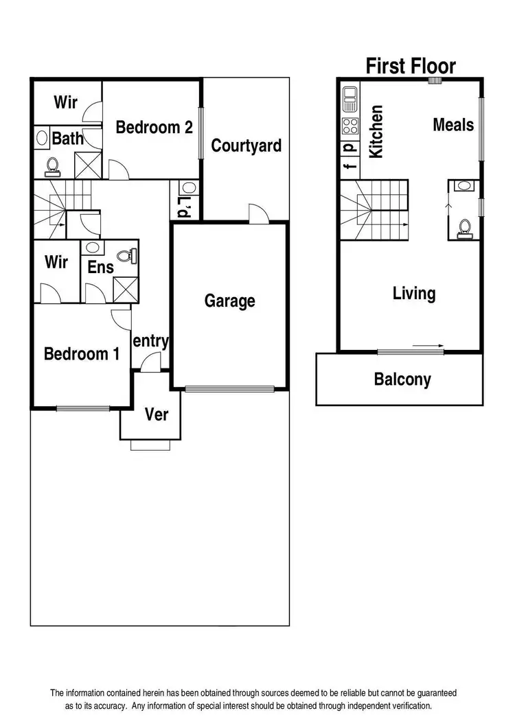 Floorplan of Homely townhouse listing, 2/37 Ashton Street, Reservoir VIC 3073