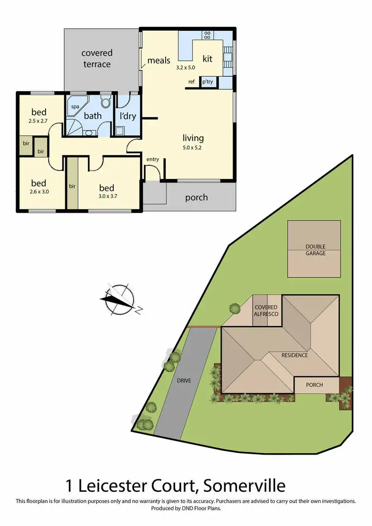 Floorplan of Homely house listing, 1 Leicester Court, Somerville VIC 3912