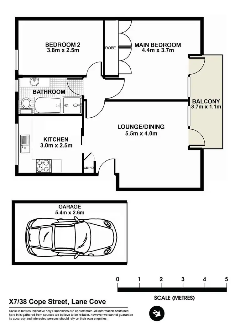 Floorplan of Homely apartment listing, Unit X7/38 Cope Street, Lane Cove NSW 2066
