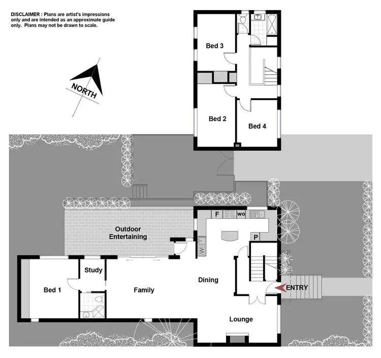 Floorplan of Homely house listing, 3 Bidwill Close, Yarralumla ACT 2600