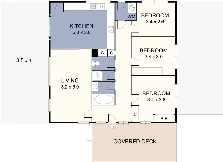 Floorplan of Homely house listing, 21 Riches Street, Dallas VIC 3047