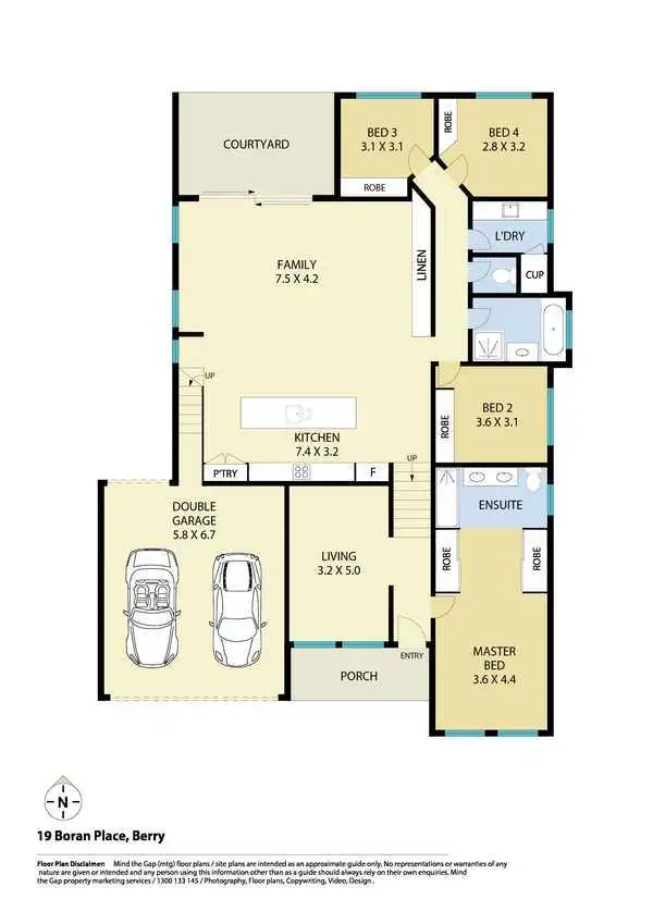 Floorplan of Homely house listing, 19 Boran Place, Berry NSW 2535