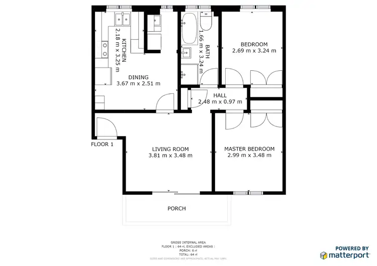 Floorplan of Homely unit listing, 21/17 Mowatt Street, Queanbeyan East NSW 2620