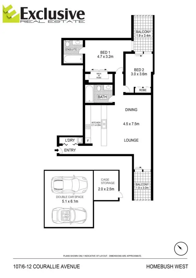 Floorplan of Homely apartment listing, 107/6 Courallie Avenue, Homebush West NSW 2140