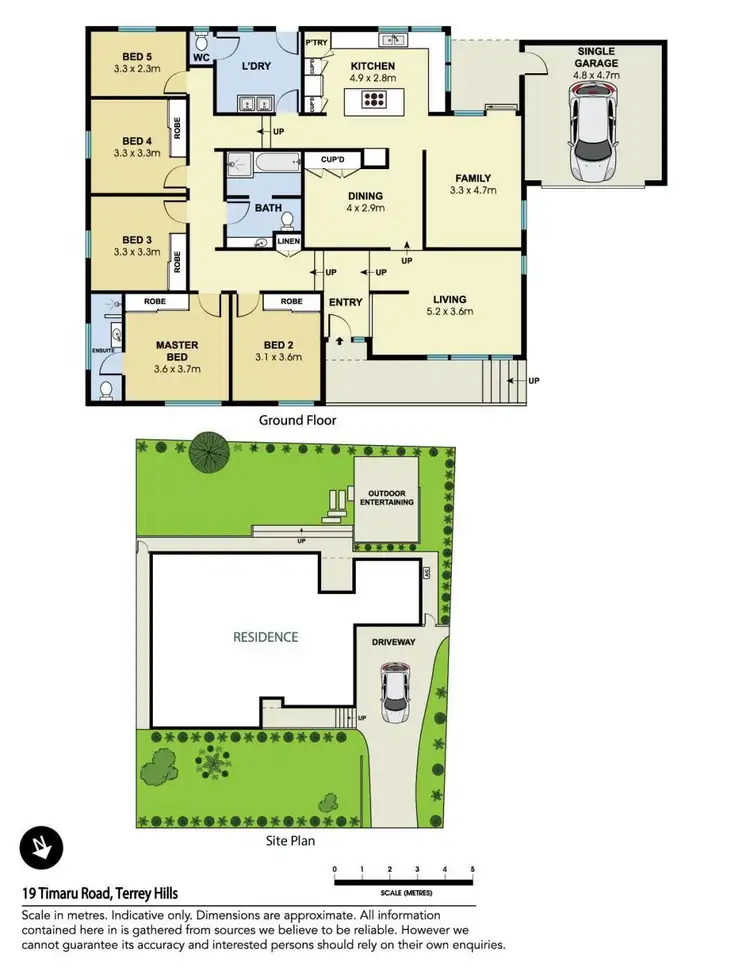 Floorplan of Homely house listing, 19 Timaru Road, Terrey Hills NSW 2084