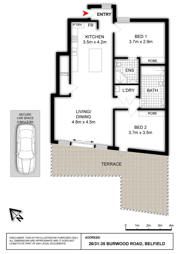 Floorplan of Homely apartment listing, 26/31-35 Burwood Road, Belfield NSW 2191